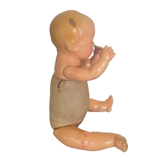 Vintage Effanbee Dolls Walk Talk Sleep Bubbles 18" Composition Baby Doll - Picture 4 of 13